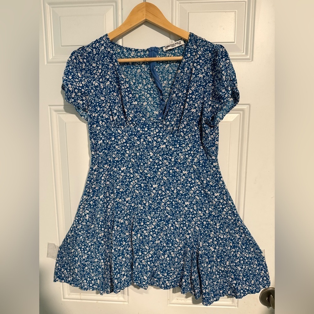 Princess Polly Blue Floral Dress
